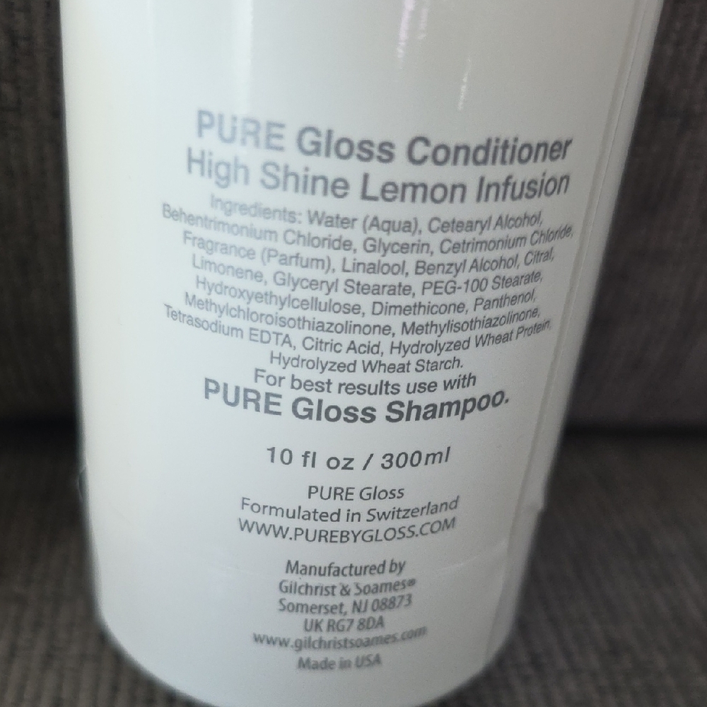 Pure By Gloss Shampoo & Conditioner Set, New, 10floz. Each, Lemon Infusion. - Picture 14 of 14
